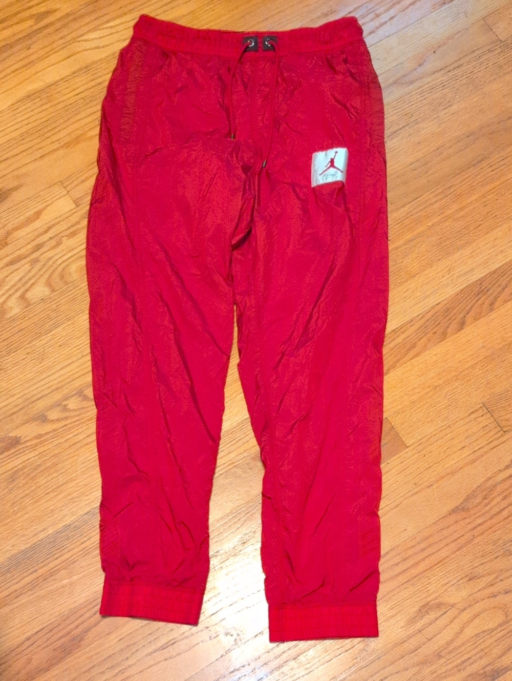 Jordan Red Men's Athletic Joggers with Logo Patch